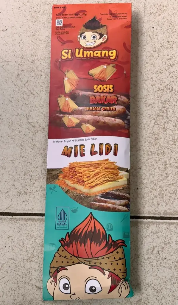 Mie Lidi Siumang Sosis Bakar